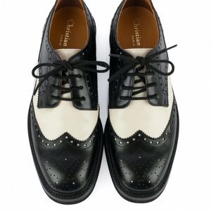 Authentic Dior Teddy-D Black and Cream Women's Oxfords